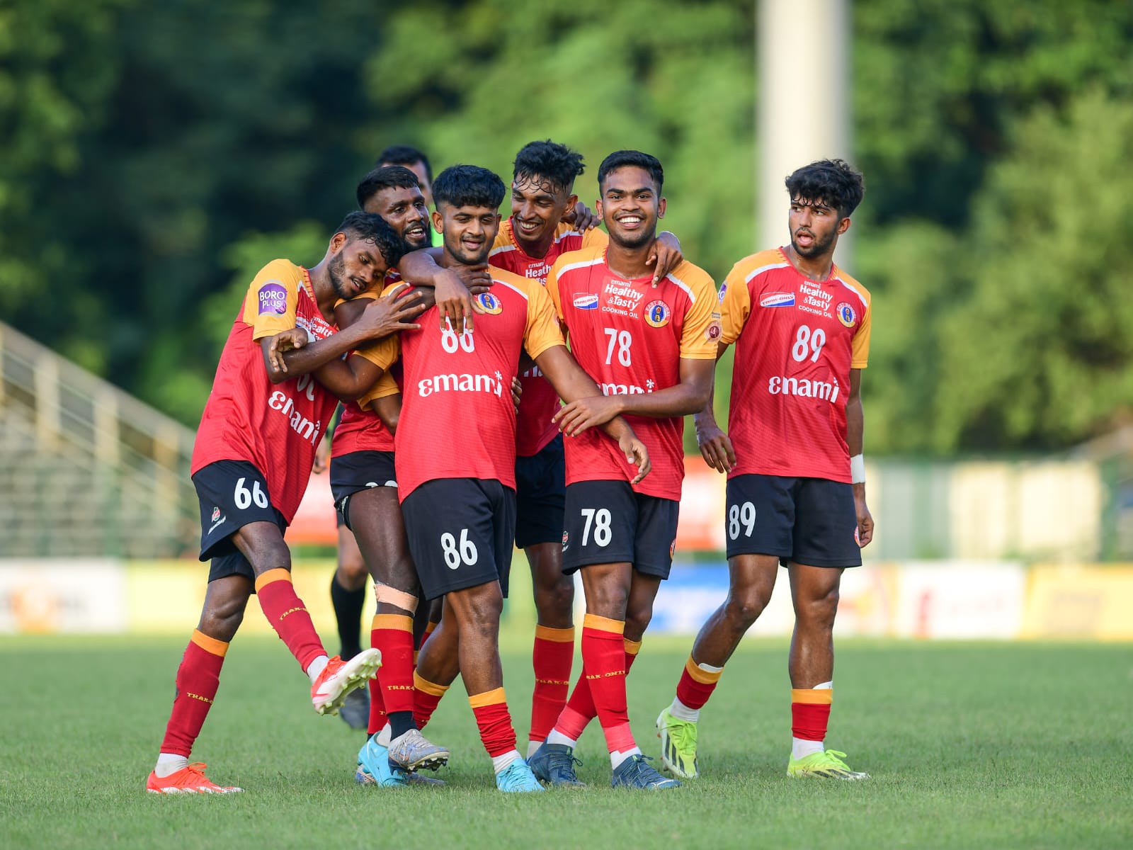 Emami East Bengal FC register a five-star win against Suruchi Sangha, consolidate the top spot