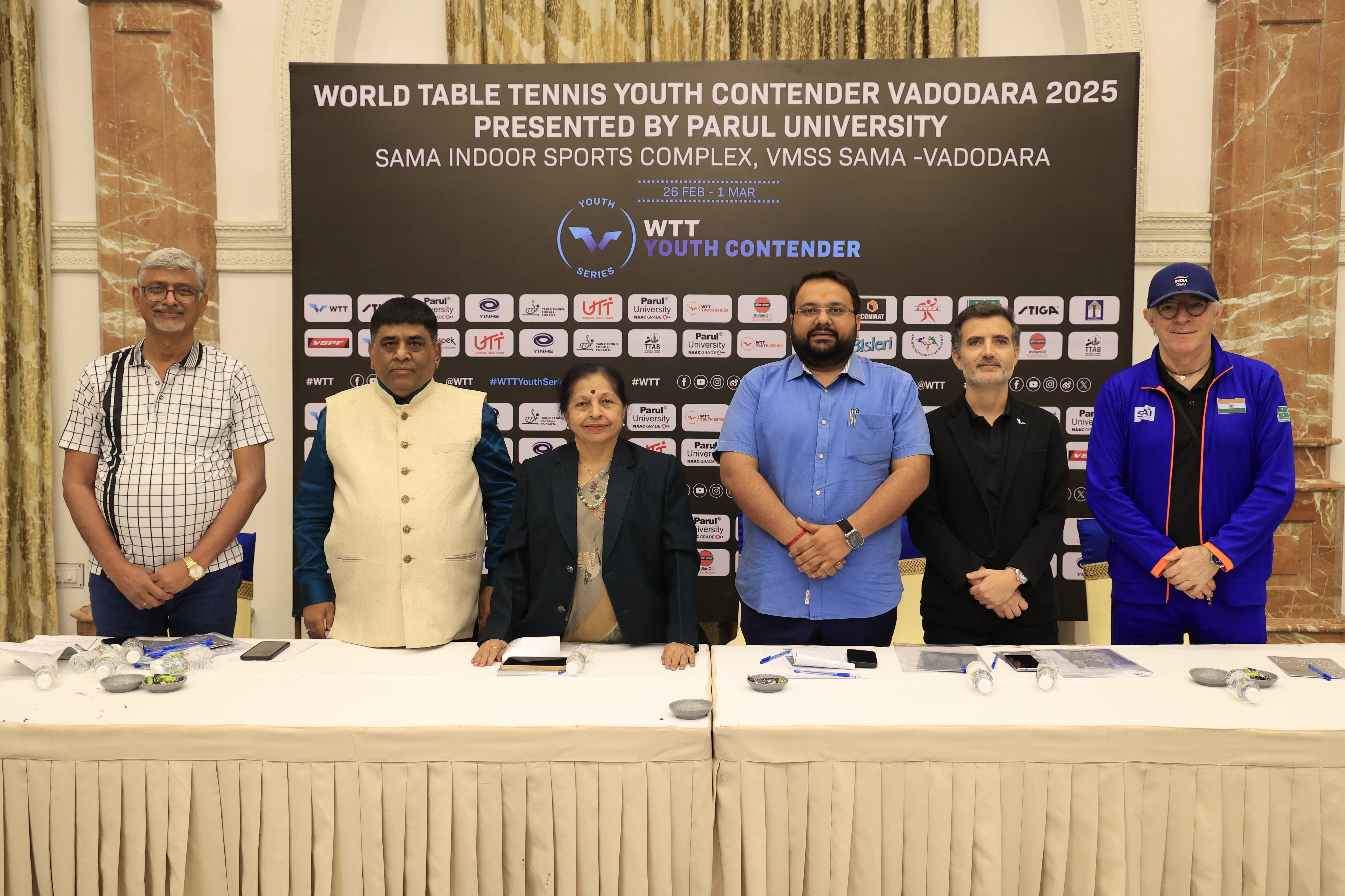 WTT Youth Contender Vadodara 2025 Presented by Parul University Kicks Off at the Sama Indoor Sports Complex Tomorrow