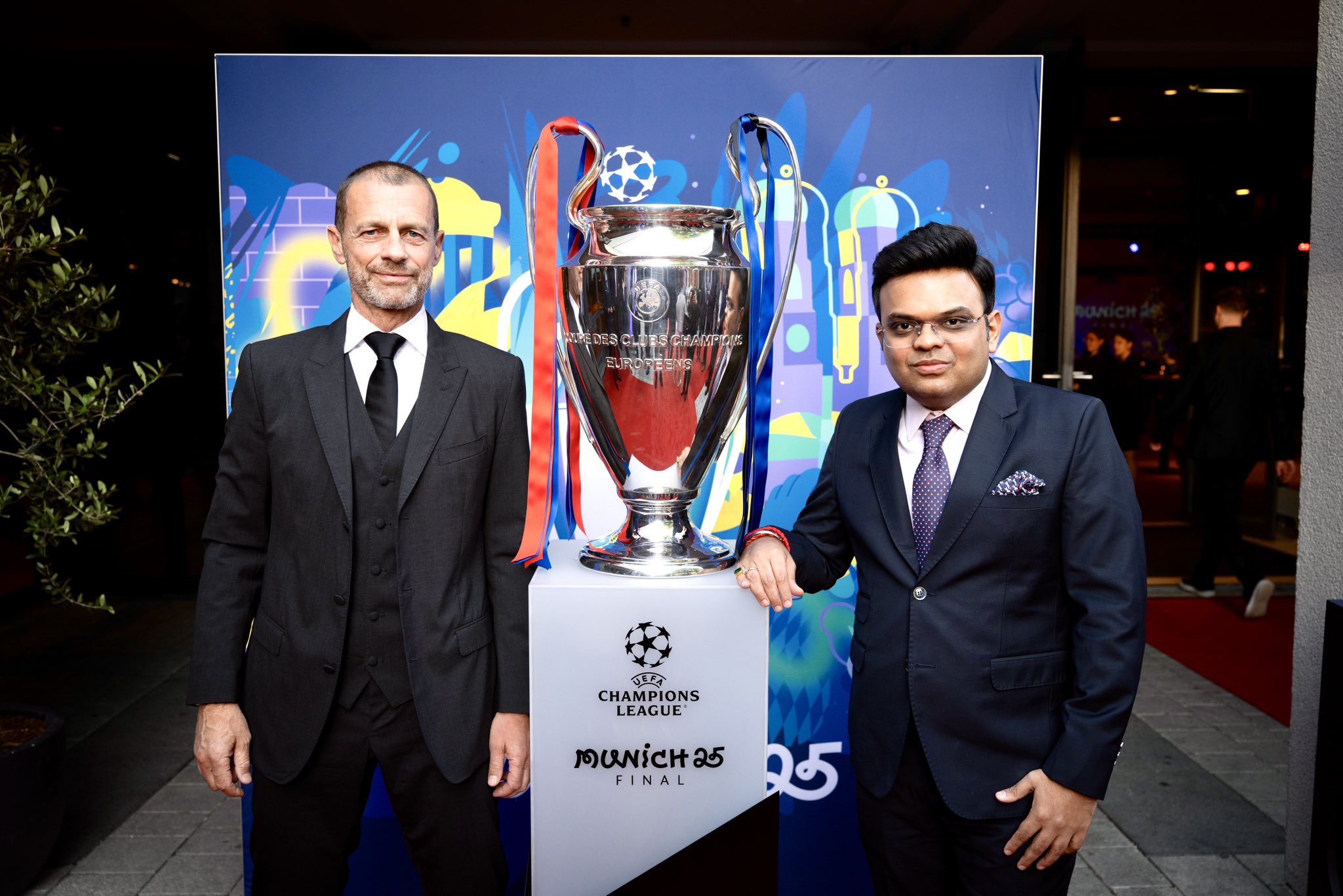 ICC Chairman Jay Shah Represents Cricket on Global Stage; Meets UEFA President Ahead of UCL Final in Munich