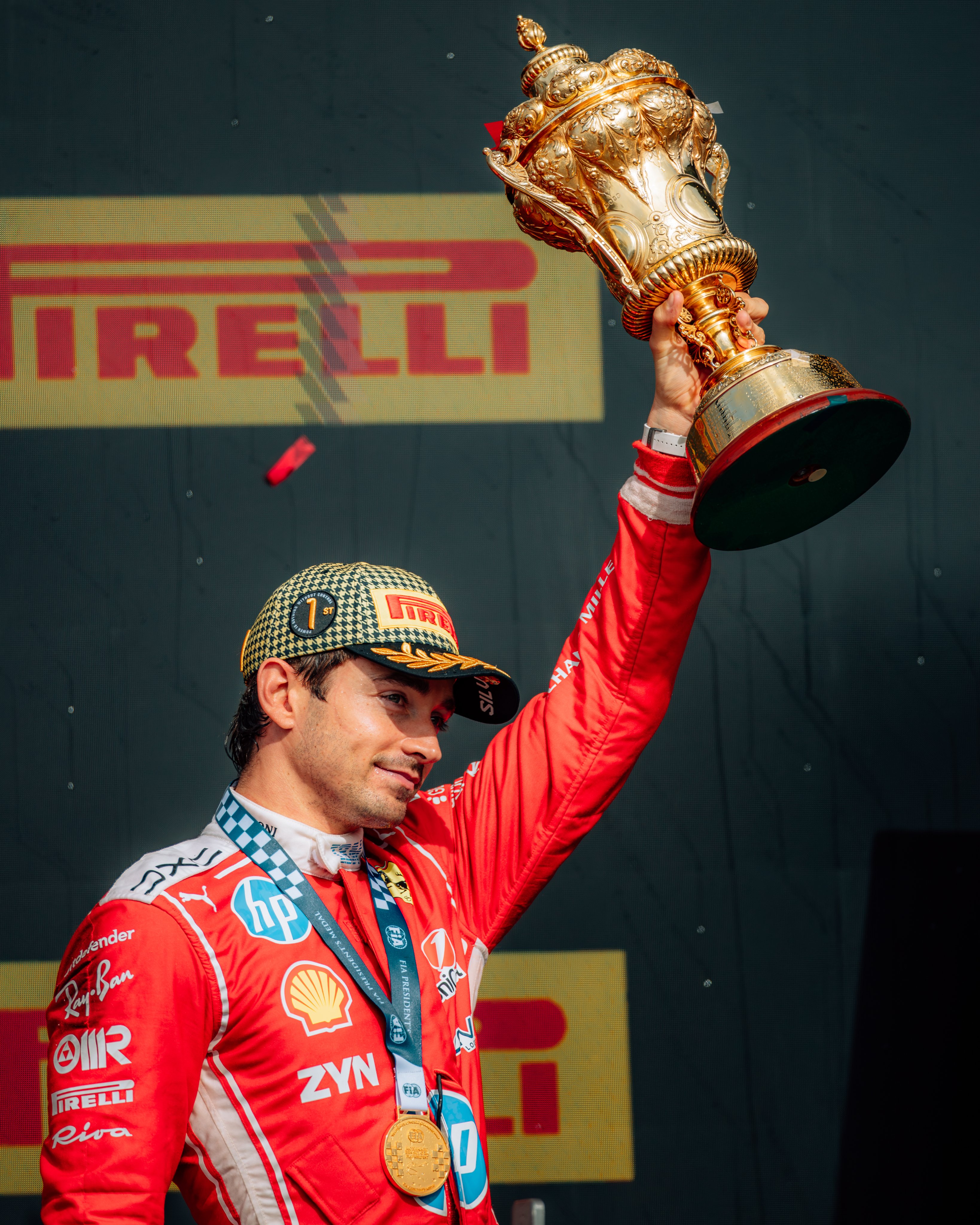 Charles Leclerc wins British GP, ending win drought since 2024